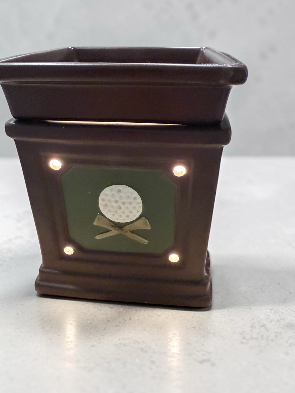 Scentsy Fore Golf themed Full-size Ceramic Wax Warmer